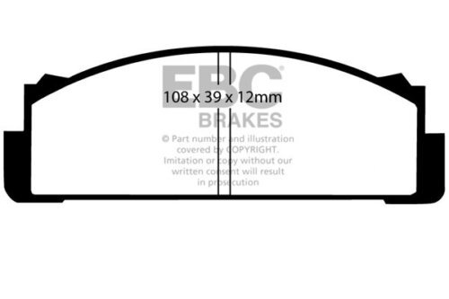 EBC Greenstuff 2000 front brake pads for Autobianchi A112, Autobianchi Primula