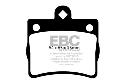 EBC Greenstuff 2000 stražnje kočione pločice za Mercedes-Benz C-Class