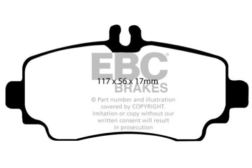EBC Greenstuff 2000 front brake pads for Mercedes-Benz A-Class