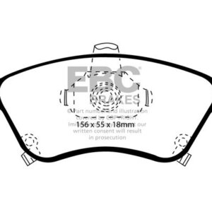 EBC Greenstuff 2000 prednje kočione pločice za Toyota Avensis
