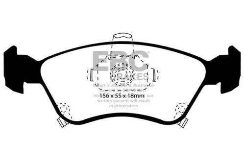 EBC Greenstuff 2000 front brake pads for Toyota Avensis
