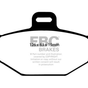 EBC Greenstuff 2000 stražnje kočione pločice za Renault Laguna