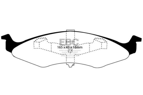 EBC Greenstuff 2000 front brake pads for Chrysler Neon