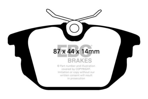 EBC Greenstuff 2000 rear brake pads for FIAT Barchetta, FIAT Coupe