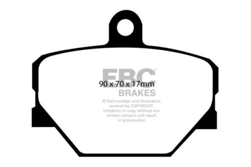 EBC Greenstuff 2000 front brake pads for Smart Fortwo, Smart Roadster