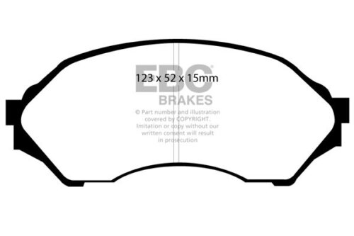 EBC Greenstuff 2000 front brake pads for Mazda 323