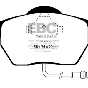 EBC Greenstuff 2000 prednje kočione pločice za Audi A3