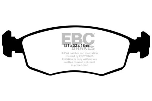 EBC Greenstuff 2000 front brake pads for Fiat Doblo