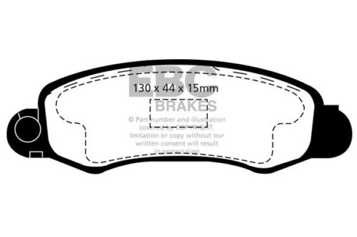 EBC Greenstuff 2000 front brake pads for Suzuki Swift
