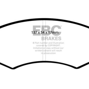 EBC Greenstuff 2000 front brake pads for Hyundai Lantra, Hyundai Sonata