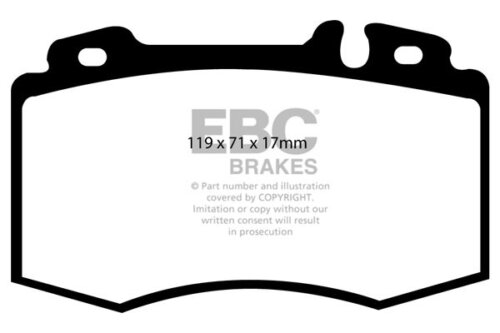 EBC Greenstuff 2000 front brake pads for Mercedes-Benz CLC-Class, Mercedes-Benz C-Class