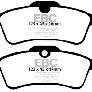 EBC Greenstuff 2000 stražnje kočione pločice za MINI Hatch