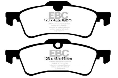 EBC Greenstuff 2000 rear brake pads for MINI Hatch