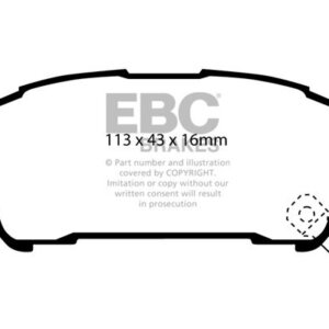 EBC Greenstuff 2000 stražnje kočione pločice za Toyota Avensis Verso