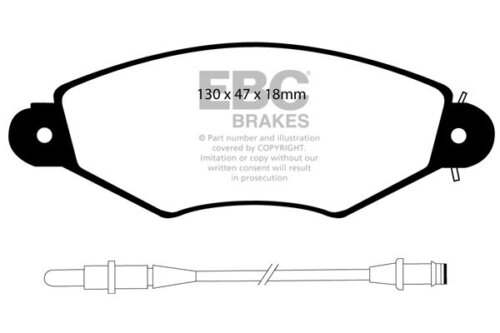 EBC Greenstuff 2000 front brake pads for Renault Kangoo, Renault Kangoo Express