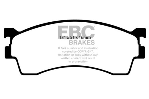 EBC Greenstuff 2000 front brake pads for Mazda 323, Mazda 626