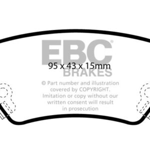 EBC Greenstuff 2000 stražnje kočione pločice za Opel Astra, Opel Meriva