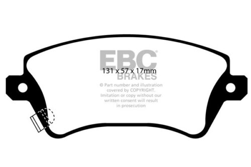 EBC Greenstuff 2000 front brake pads for Toyota Will