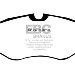 EBC Greenstuff 2000 front brake pads for Nissan Primastar, Opel Vivaro Life