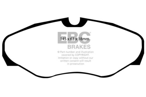 EBC Greenstuff 2000 front brake pads for Nissan Primastar, Opel Vivaro Life