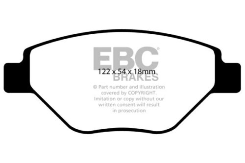 EBC Greenstuff 2000 prednje kočione pločice za Renault Megane