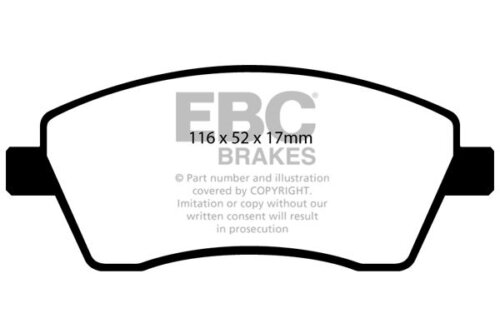 EBC Greenstuff 2000 front brake pads for Renault Clio