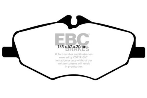 EBC Greenstuff 2000 front brake pads for Mercedes-Benz E-Class