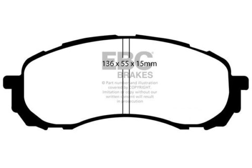 EBC Greenstuff 2000 front brake pads for Subaru Justy