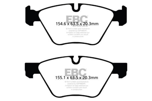 EBC Greenstuff 2000 front brake pads for BMW 1, BMW 5