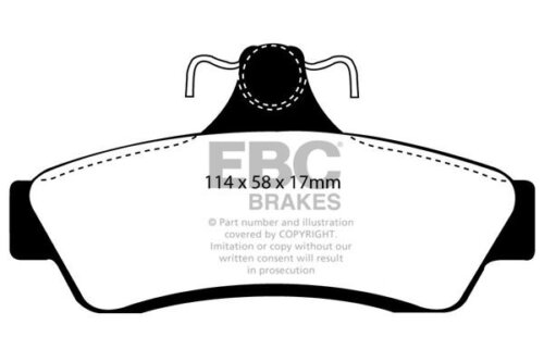 EBC Greenstuff 2000 rear brake pads for Holden Monaro