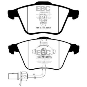 EBC Greenstuff 2000 prednje kočione pločice za Audi A6, Audi allroad quattro