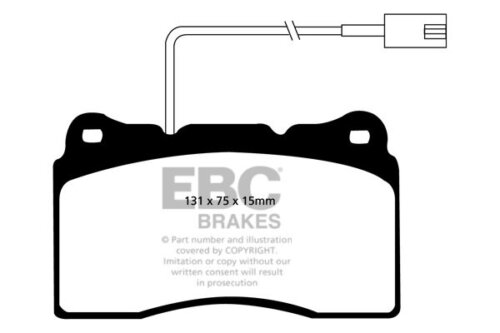 EBC Greenstuff 2000 front brake pads for Alfa Romeo 156, Alfa Romeo 147