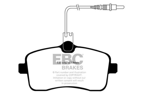 EBC Greenstuff 2000 front brake pads for Peugeot 407