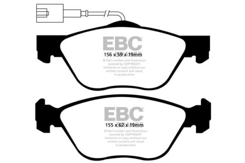 EBC Greenstuff 2000 front brake pads for Alfa Romeo 156, Alfa Romeo Spider