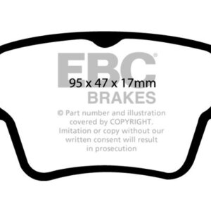 EBC Greenstuff 2000 stražnje kočione pločice za Peugeot 207