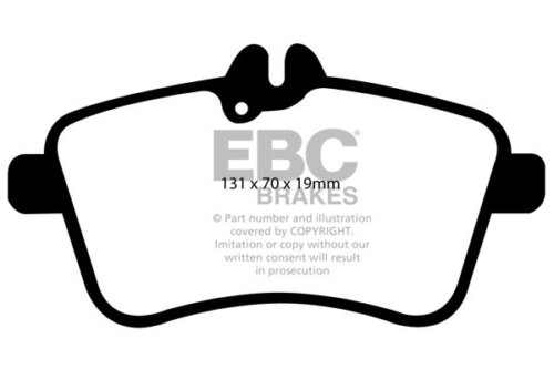 EBC Greenstuff 2000 front brake pads for Mercedes-Benz A-Class, Mercedes-Benz B-Class