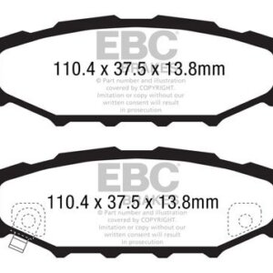EBC Greenstuff 2000 stražnje kočione pločice za Subaru Outback, Subaru Forester