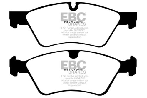 EBC Greenstuff 2000 front brake pads for Mercedes-Benz E-Class, Mercedes-Benz GL