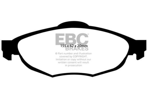 EBC Greenstuff 2000 front brake pads for Chrysler Sebring