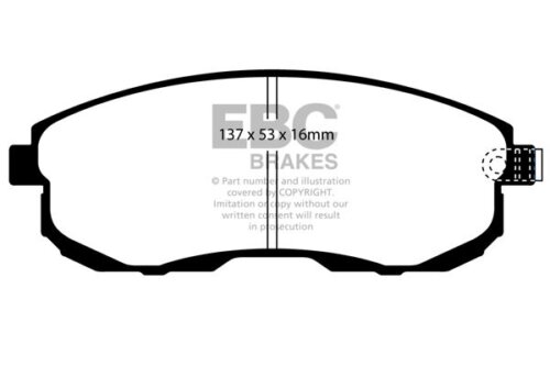 EBC Greenstuff 2000 front brake pads for Infiniti G, Nissan 350Z