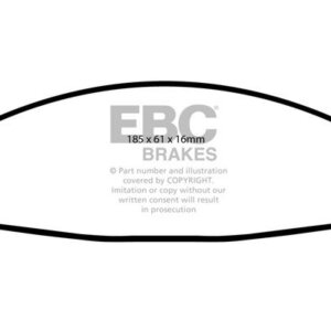 EBC Greenstuff 2000 prednje kočione pločice za Lincoln Town Car