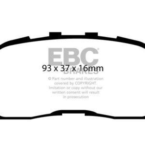 EBC Greenstuff 2000 stražnje kočione pločice za Toyota Camry
