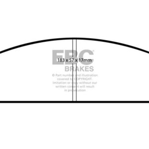 EBC Greenstuff 2000 front brake pads for Chrysler 200, Dodge Caliber
