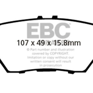 EBC Greenstuff 2000 stražnje kočione pločice za Honda Legend