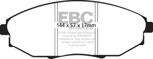 EBC Greenstuff 2000 front brake pads for Chevrolet Epica