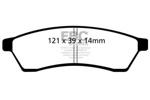 EBC Greenstuff 2000 rear brake pads for Chevrolet Epica