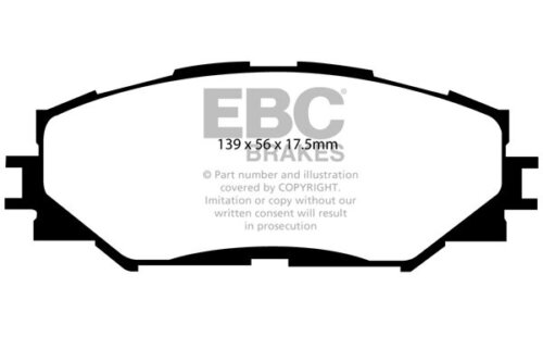 EBC Greenstuff 2000 front brake pads for Toyota Urban Cruiser, Toyota Verso-S