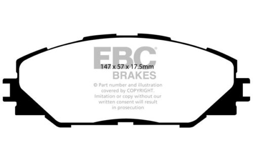 EBC Greenstuff 2000 front brake pads for Toyota RAV4