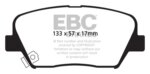 EBC Greenstuff 2000 prednje kočione pločice za Hyundai Genesis, Kia Carens