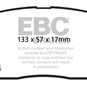 EBC Greenstuff 2000 prednje kočione pločice za Hyundai Genesis, Kia Carens